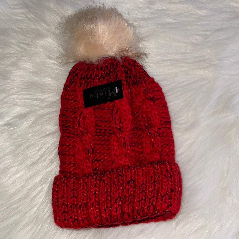 Red Cute Beanie NWT